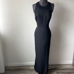 Rimini Dress black gown size 6 sheer back baddie formal style